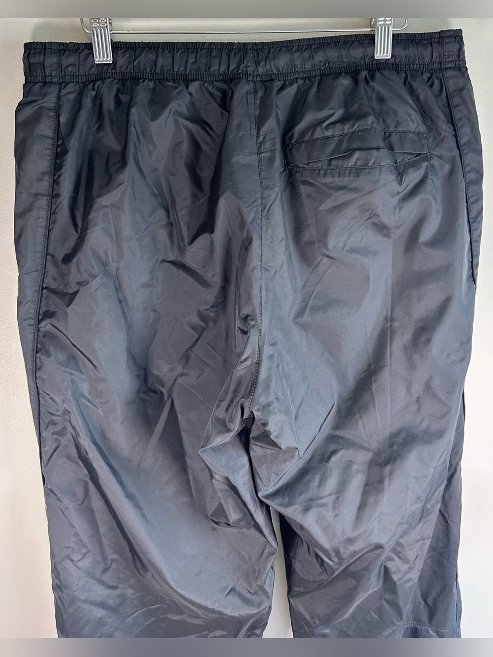 Vintage Nike Men’s Pants Sz L Track Windbreaker Nylon Zipper Cuff Adjustable Y2K - Picture 6 of 9